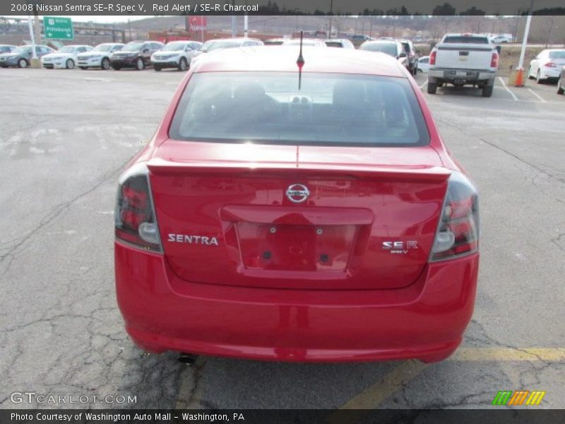Red Alert / SE-R Charcoal 2008 Nissan Sentra SE-R Spec V