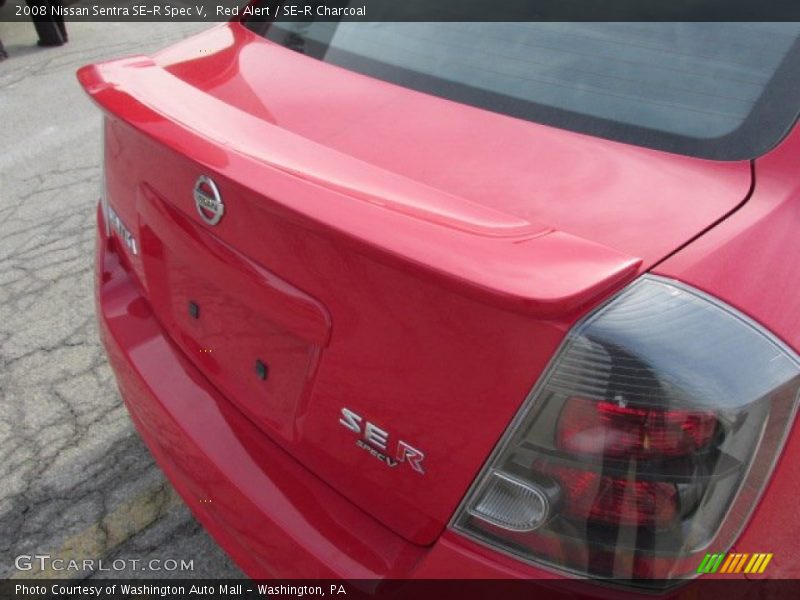 Red Alert / SE-R Charcoal 2008 Nissan Sentra SE-R Spec V