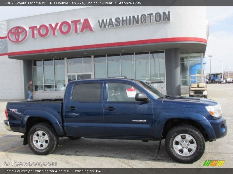 Indigo Ink Pearl / Graphite Gray 2007 Toyota Tacoma V6 TRD Double Cab 4x4