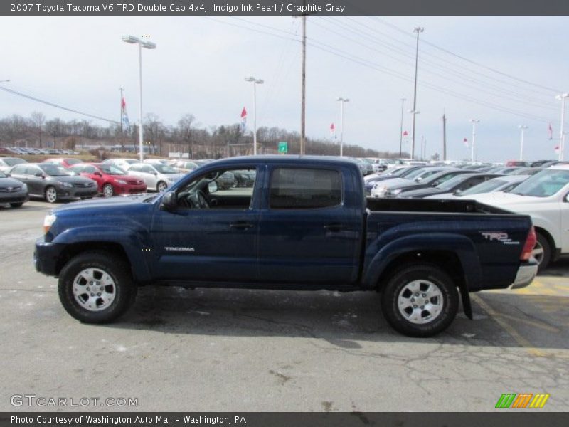 Indigo Ink Pearl / Graphite Gray 2007 Toyota Tacoma V6 TRD Double Cab 4x4