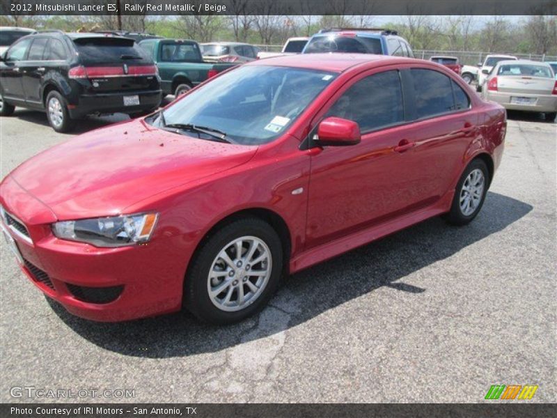 Rally Red Metallic / Beige 2012 Mitsubishi Lancer ES