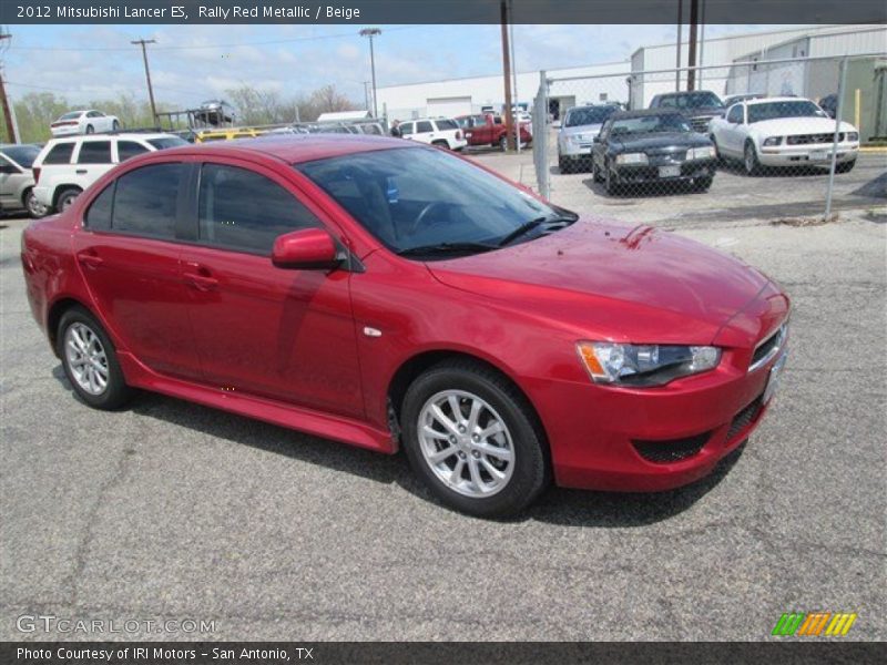 Rally Red Metallic / Beige 2012 Mitsubishi Lancer ES