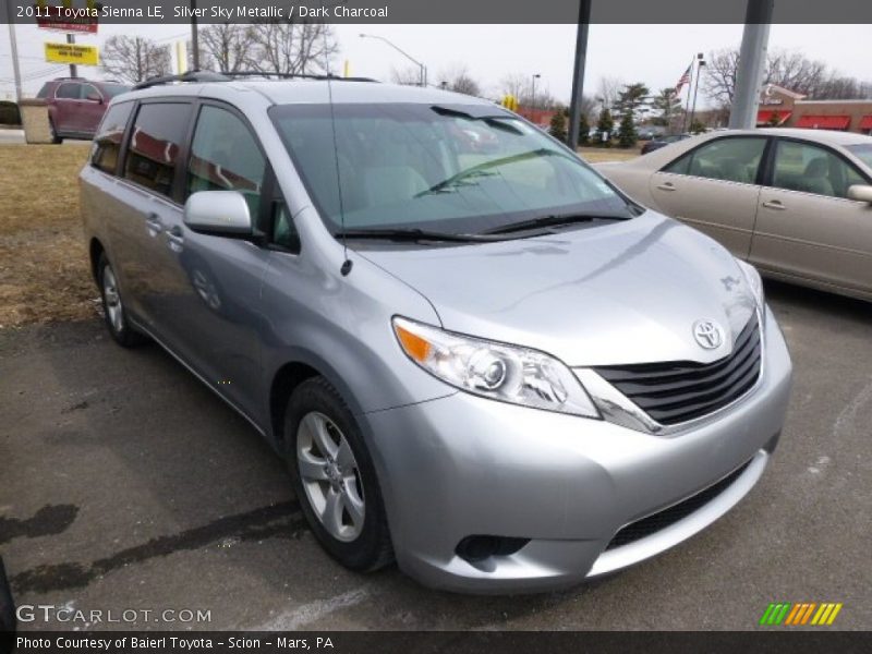 Silver Sky Metallic / Dark Charcoal 2011 Toyota Sienna LE