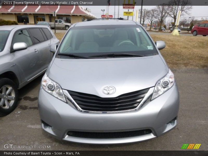 Silver Sky Metallic / Dark Charcoal 2011 Toyota Sienna LE