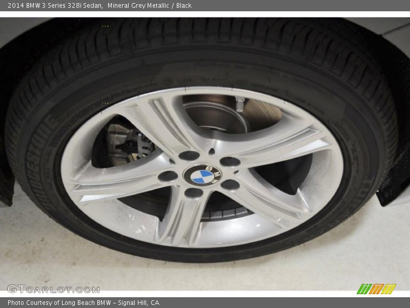 Mineral Grey Metallic / Black 2014 BMW 3 Series 328i Sedan