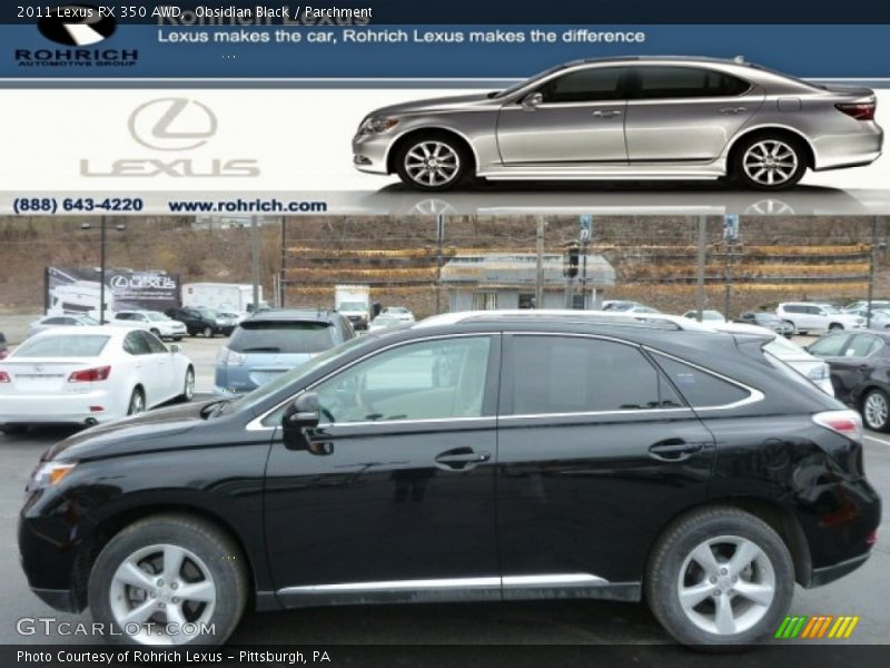 Obsidian Black / Parchment 2011 Lexus RX 350 AWD