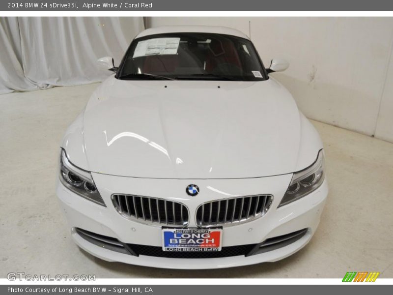 Alpine White / Coral Red 2014 BMW Z4 sDrive35i