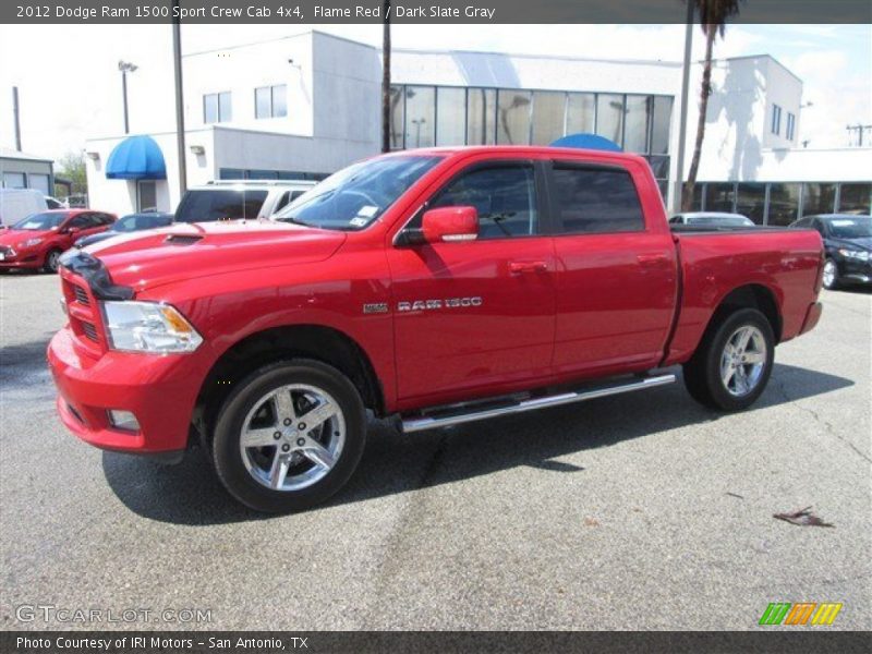 Flame Red / Dark Slate Gray 2012 Dodge Ram 1500 Sport Crew Cab 4x4