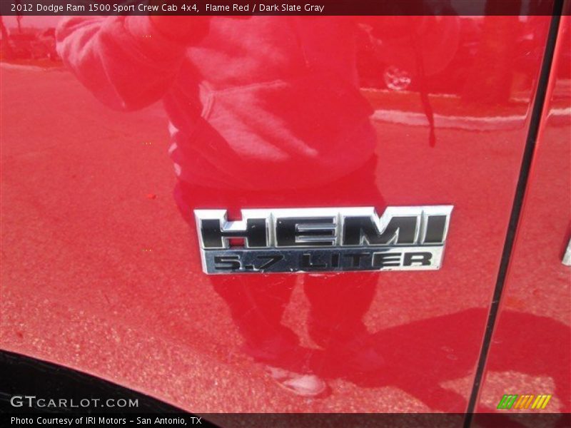 Flame Red / Dark Slate Gray 2012 Dodge Ram 1500 Sport Crew Cab 4x4