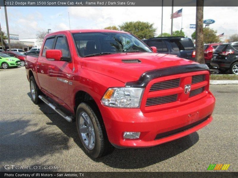 Flame Red / Dark Slate Gray 2012 Dodge Ram 1500 Sport Crew Cab 4x4