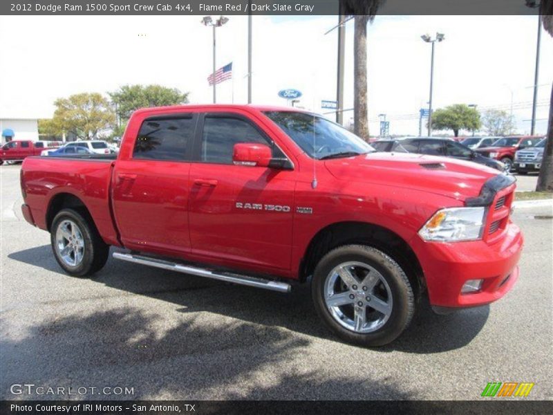 Flame Red / Dark Slate Gray 2012 Dodge Ram 1500 Sport Crew Cab 4x4