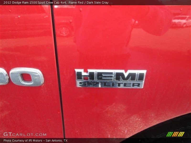 Flame Red / Dark Slate Gray 2012 Dodge Ram 1500 Sport Crew Cab 4x4