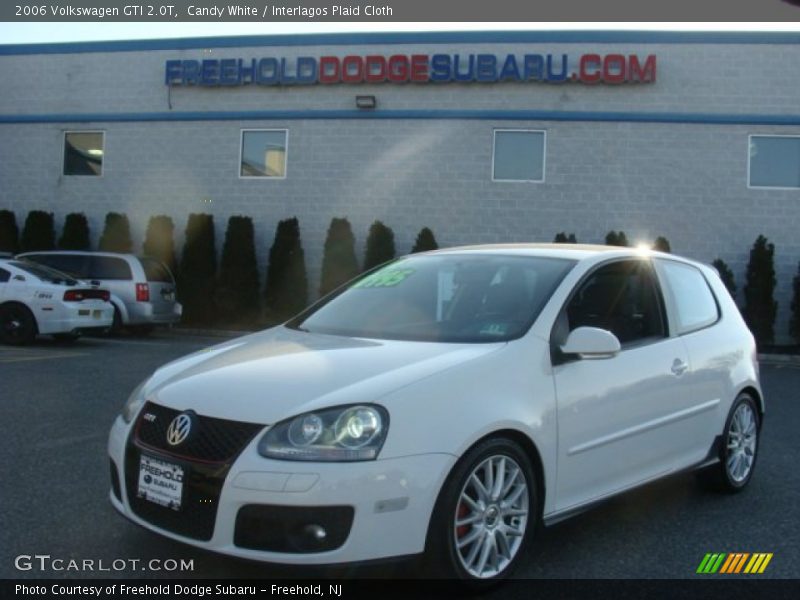 Candy White / Interlagos Plaid Cloth 2006 Volkswagen GTI 2.0T