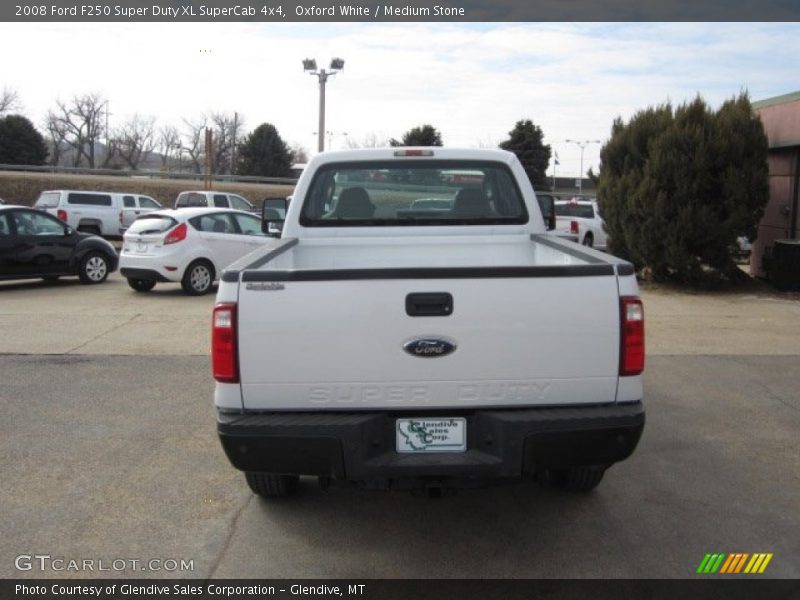 Oxford White / Medium Stone 2008 Ford F250 Super Duty XL SuperCab 4x4