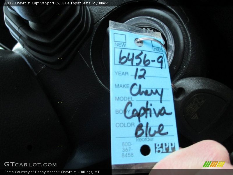 Blue Topaz Metallic / Black 2012 Chevrolet Captiva Sport LS