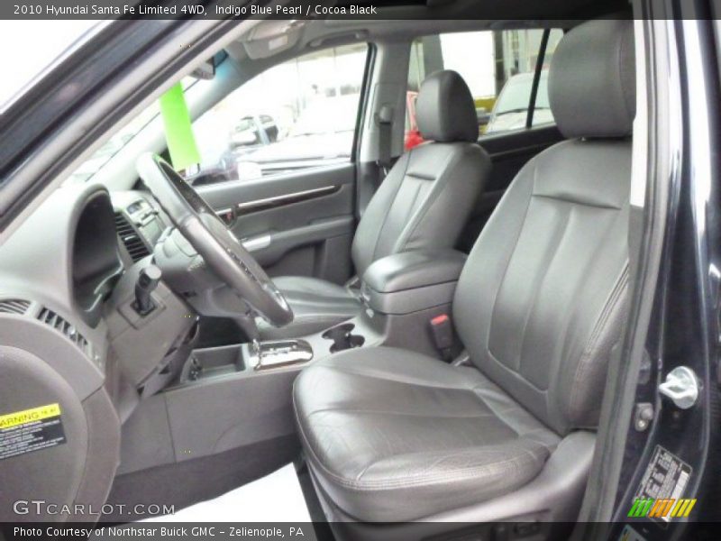 Indigo Blue Pearl / Cocoa Black 2010 Hyundai Santa Fe Limited 4WD