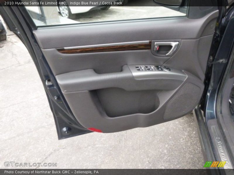 Indigo Blue Pearl / Cocoa Black 2010 Hyundai Santa Fe Limited 4WD