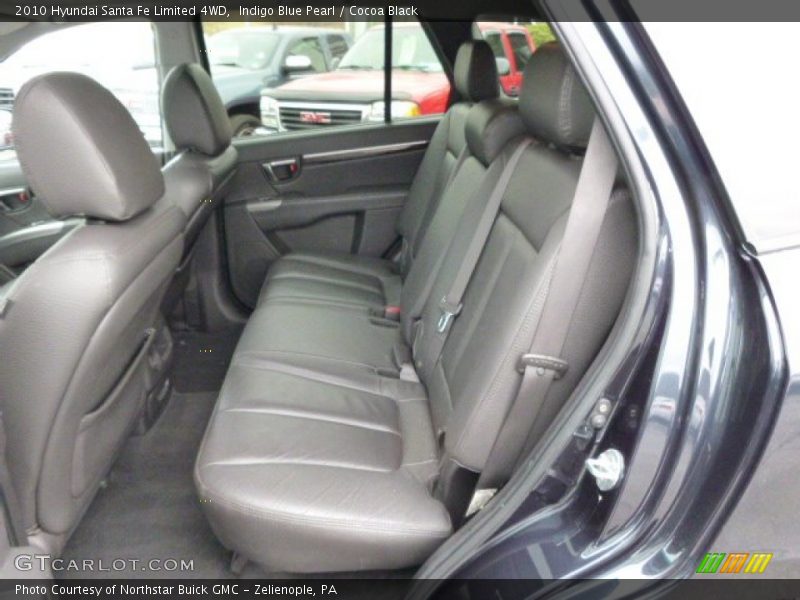 Indigo Blue Pearl / Cocoa Black 2010 Hyundai Santa Fe Limited 4WD