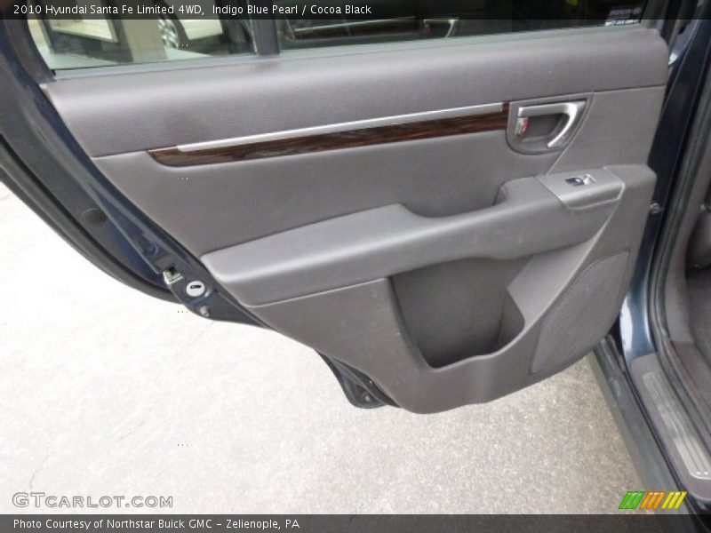 Indigo Blue Pearl / Cocoa Black 2010 Hyundai Santa Fe Limited 4WD