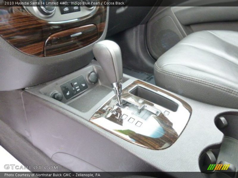 Indigo Blue Pearl / Cocoa Black 2010 Hyundai Santa Fe Limited 4WD