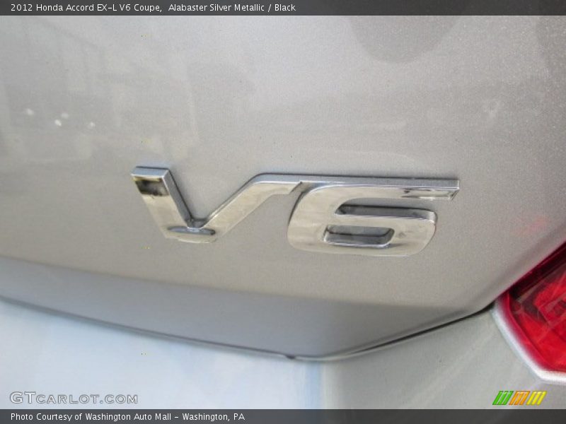 Alabaster Silver Metallic / Black 2012 Honda Accord EX-L V6 Coupe