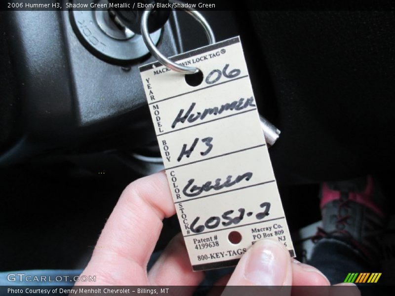 Shadow Green Metallic / Ebony Black/Shadow Green 2006 Hummer H3