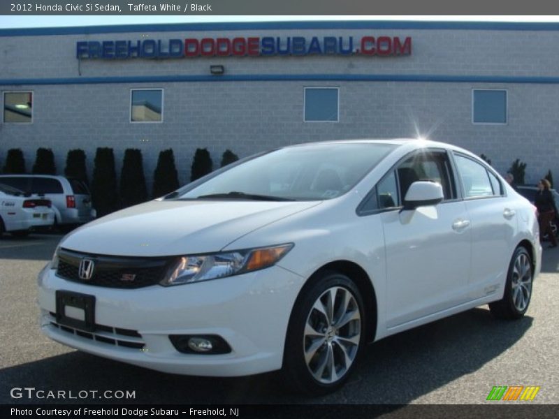 Taffeta White / Black 2012 Honda Civic Si Sedan