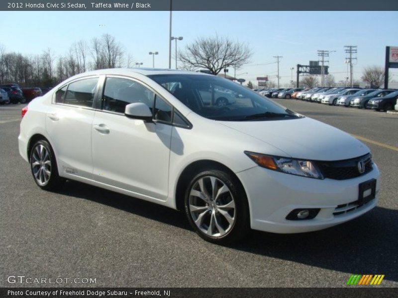 Taffeta White / Black 2012 Honda Civic Si Sedan