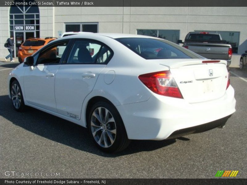 Taffeta White / Black 2012 Honda Civic Si Sedan