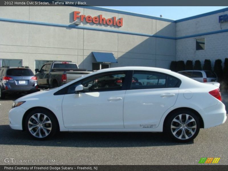 Taffeta White / Black 2012 Honda Civic Si Sedan