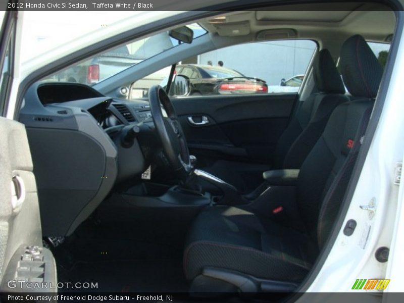 Taffeta White / Black 2012 Honda Civic Si Sedan