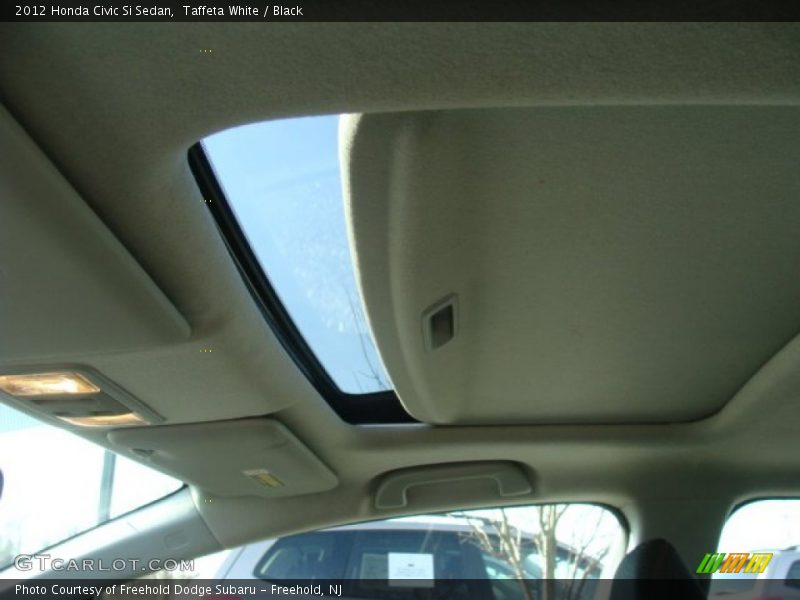 Taffeta White / Black 2012 Honda Civic Si Sedan