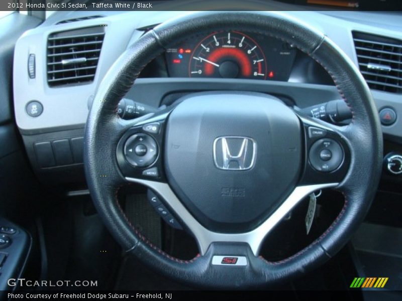 Taffeta White / Black 2012 Honda Civic Si Sedan