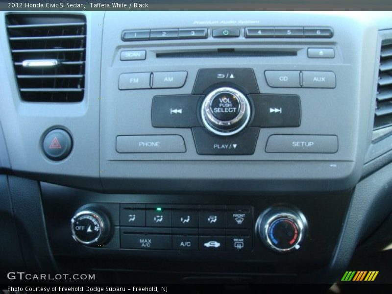 Taffeta White / Black 2012 Honda Civic Si Sedan