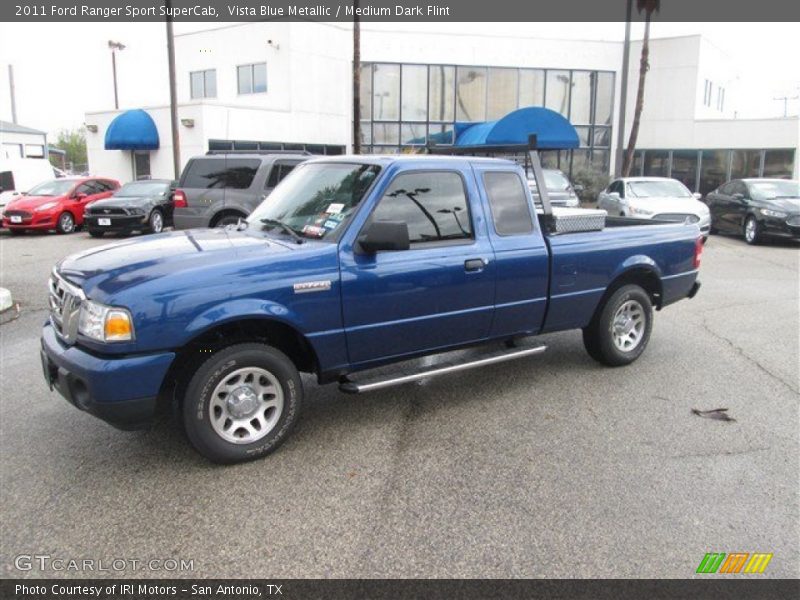 Vista Blue Metallic / Medium Dark Flint 2011 Ford Ranger Sport SuperCab
