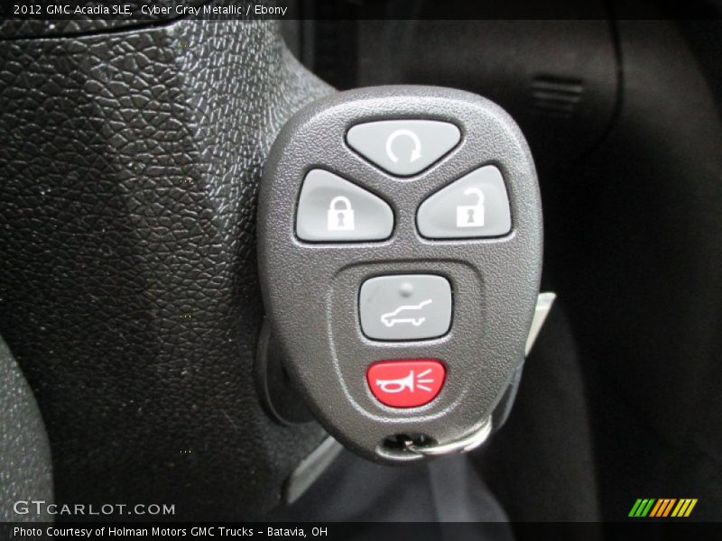 Cyber Gray Metallic / Ebony 2012 GMC Acadia SLE