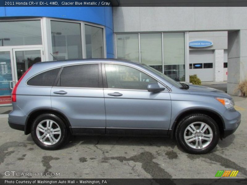 Glacier Blue Metallic / Gray 2011 Honda CR-V EX-L 4WD
