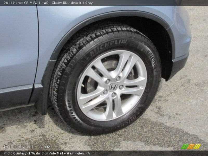 Glacier Blue Metallic / Gray 2011 Honda CR-V EX-L 4WD