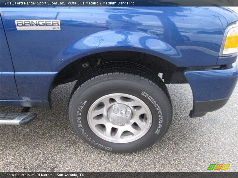 Vista Blue Metallic / Medium Dark Flint 2011 Ford Ranger Sport SuperCab