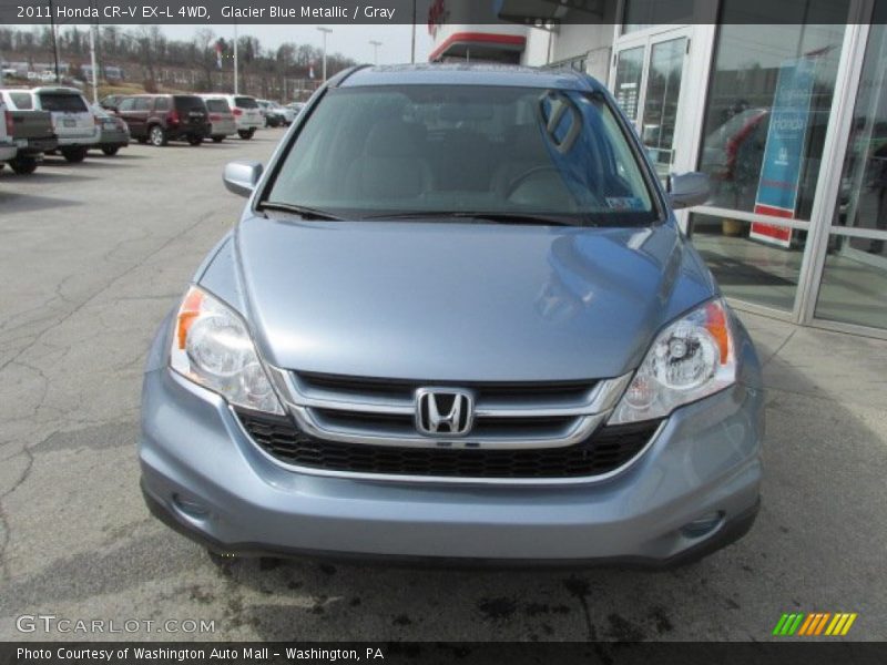 Glacier Blue Metallic / Gray 2011 Honda CR-V EX-L 4WD