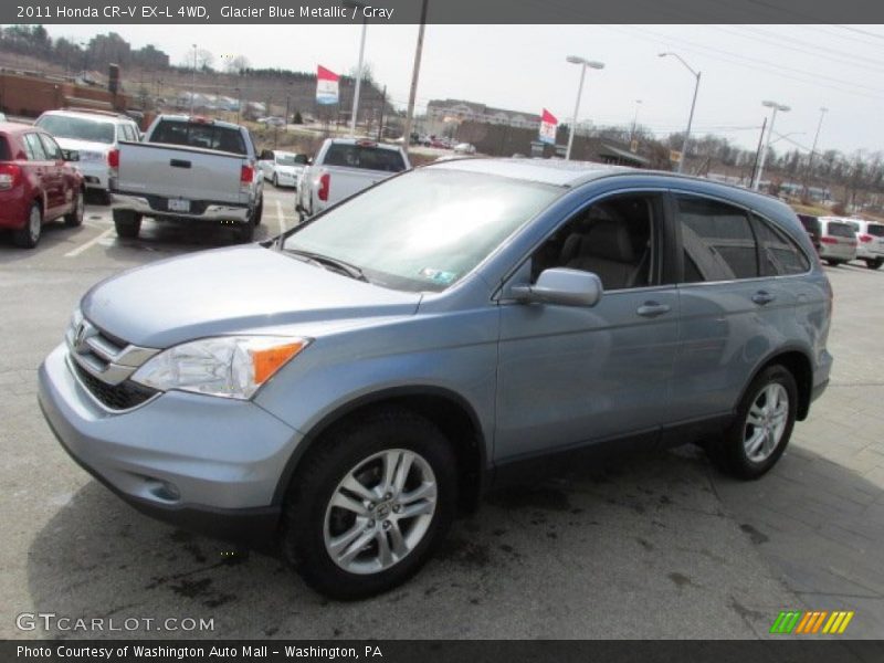 Glacier Blue Metallic / Gray 2011 Honda CR-V EX-L 4WD