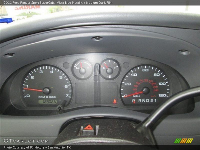 Vista Blue Metallic / Medium Dark Flint 2011 Ford Ranger Sport SuperCab