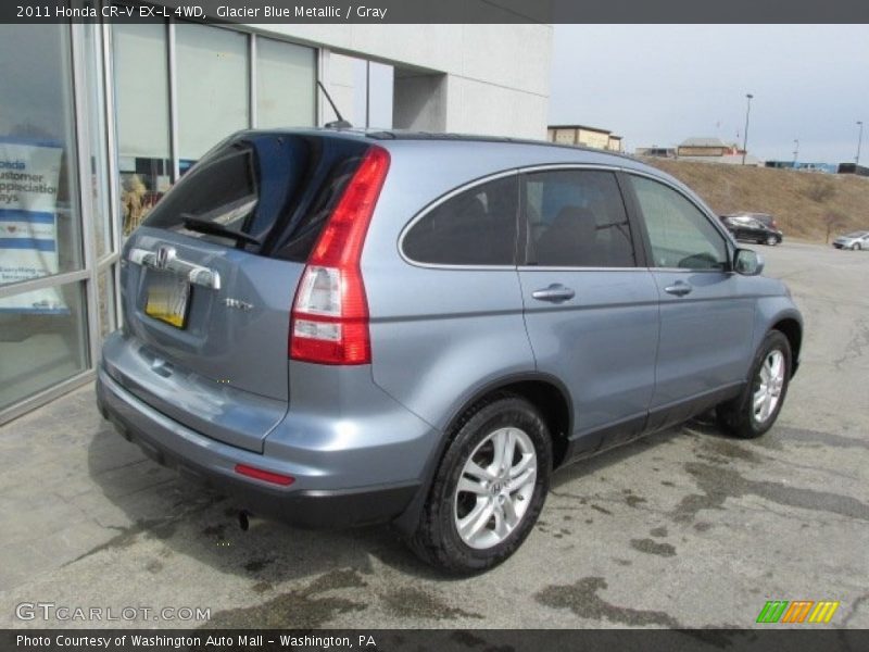 Glacier Blue Metallic / Gray 2011 Honda CR-V EX-L 4WD