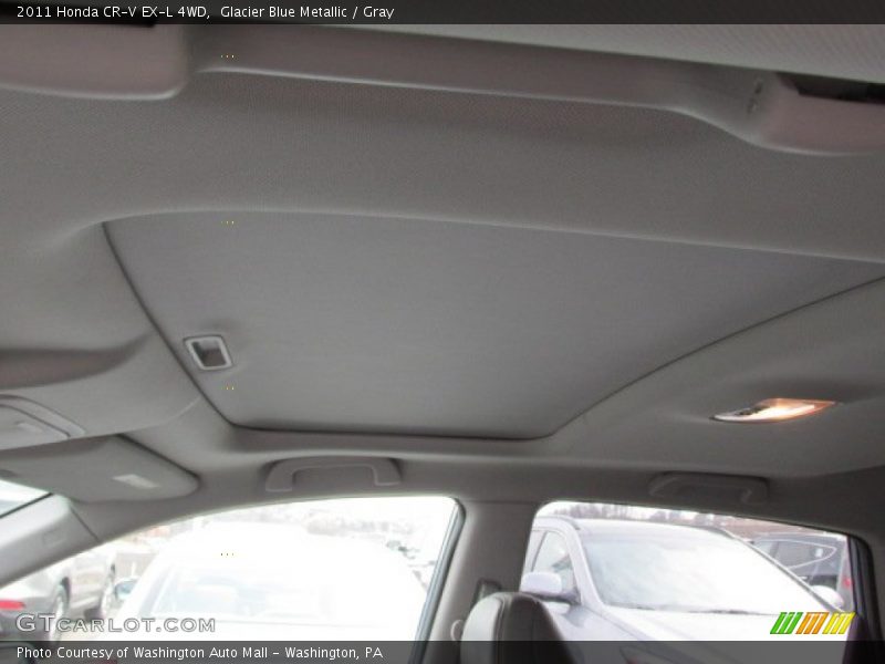 Glacier Blue Metallic / Gray 2011 Honda CR-V EX-L 4WD