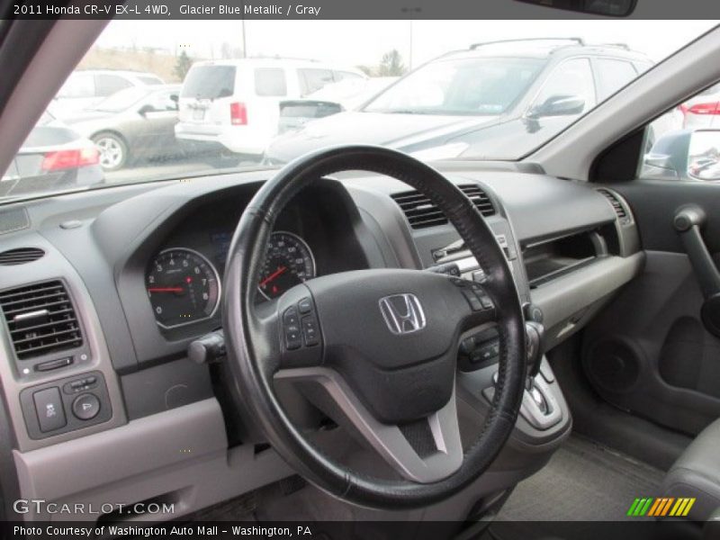 Glacier Blue Metallic / Gray 2011 Honda CR-V EX-L 4WD