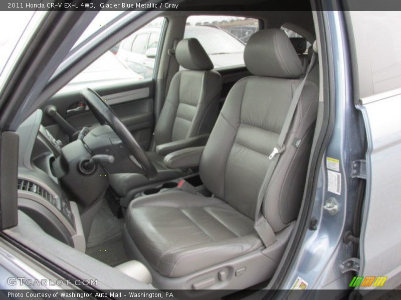 Glacier Blue Metallic / Gray 2011 Honda CR-V EX-L 4WD