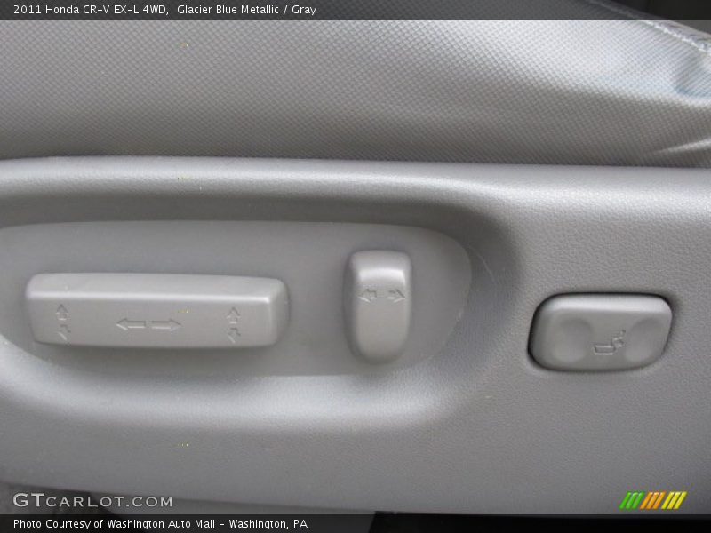 Glacier Blue Metallic / Gray 2011 Honda CR-V EX-L 4WD