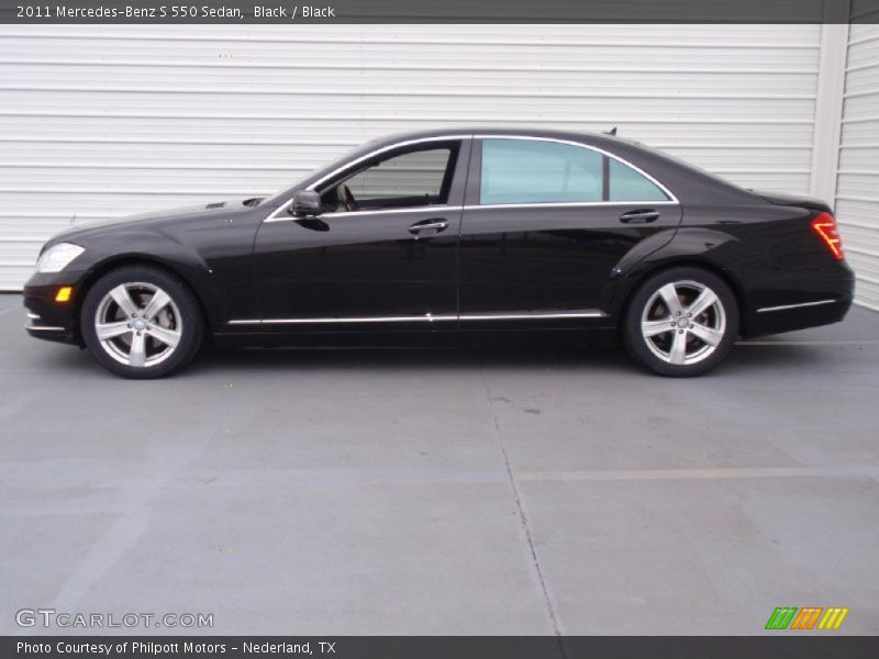 Black / Black 2011 Mercedes-Benz S 550 Sedan
