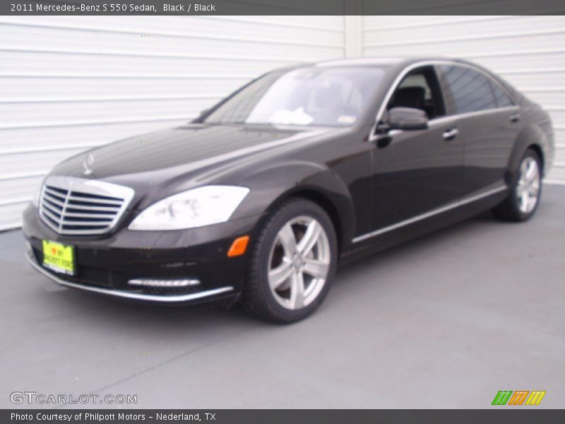 Black / Black 2011 Mercedes-Benz S 550 Sedan