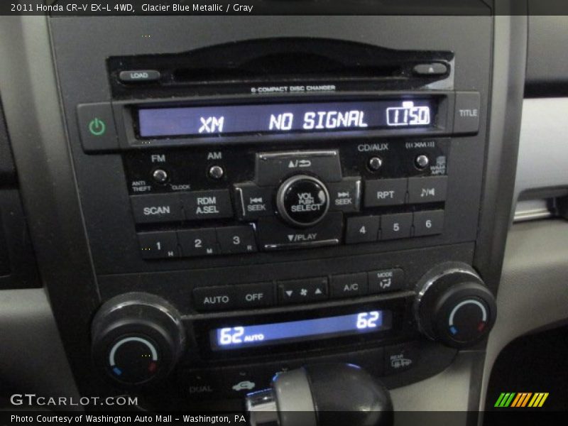 Glacier Blue Metallic / Gray 2011 Honda CR-V EX-L 4WD